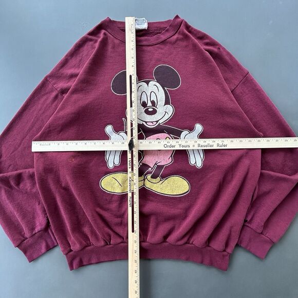 Vintage Disney Designs Mickey Mouse Sweatshirt Adult XL Made In USA 80s 90s - Picture 5 of 10